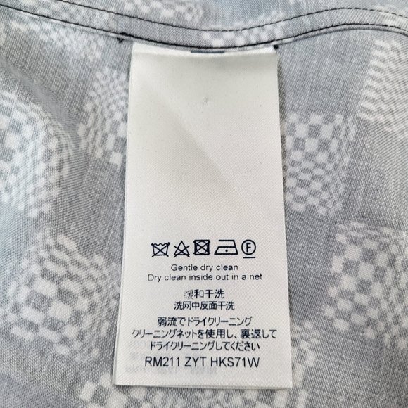 Louis Vuitton Men's Classic Black & White Damier Shirt - Picture 12 of 15